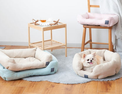スクエアベッド Mサイズ ペットベッド FLUFFY フラッフィー 接触冷感 Q-max:0.24 50×40×15cm tassu タッス 犬 イヌ いぬ 猫 ネコ ねこ ペット用品 おしゃれ かわいい