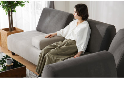 アイランドソファ ソファ 1人掛け 組み換え自由 間仕切り パーソナルチェア 一人掛け おしゃれ ローソファ 大きい ベロア オットマン グレー ブルー(代引不可)