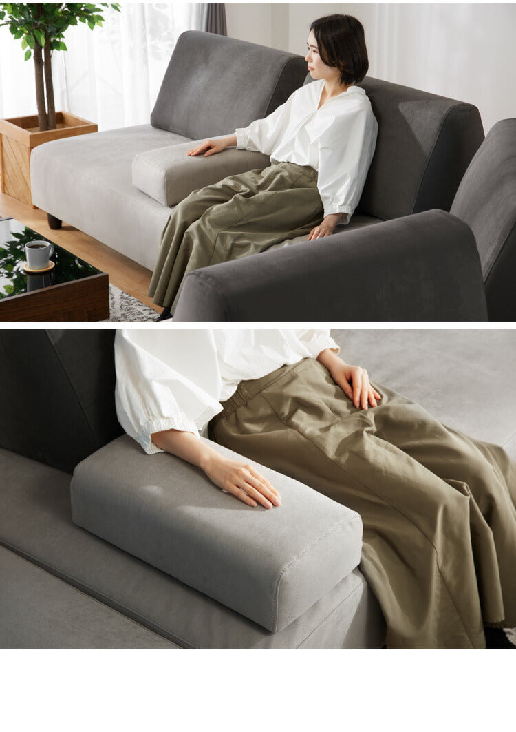 アイランドソファ ソファ 4人掛け 組み換え自由 間仕切り カウチソファ おしゃれ ローソファ ソファーセット 大きい L字 ベロア オットマン グレー ブルー(代引不可)