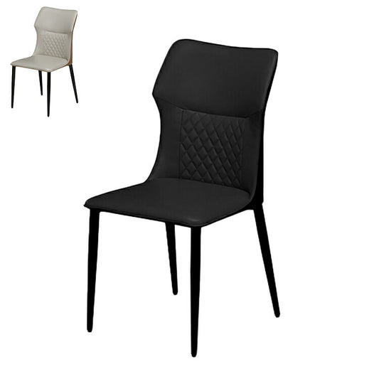 ダイニングチェア 幅47cm ブラック ブラウン チェア リビング アジャスター付き おしゃれ インテリア ファミリー テーブル 食卓 くつろぎ 洋風 欧米風 スチール脚 在宅 デスクワーク 高級感(代引不可)