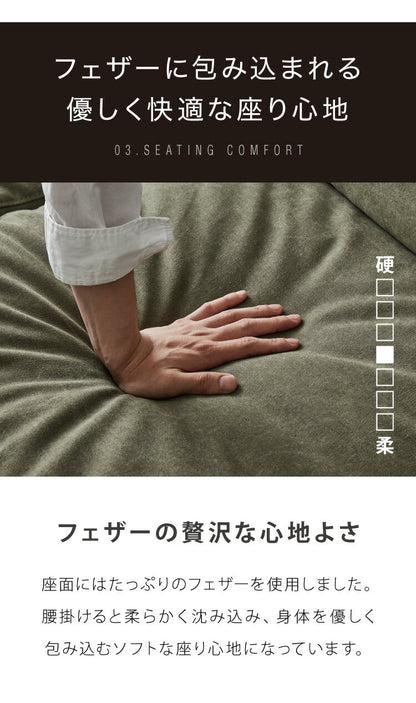 ソファ ソファー キャンバス 帆布 幅182 完成品 開梱設置無料 3人掛け 2人掛け フェザー ポケットコイル 脚付き 北欧 西海岸 カーキ グリーン キャメル インダストリアル(代引不可)