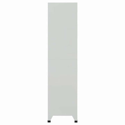 vidaXL ロッカーキャビネット 収納スペース6点 スチール 90x45x180cm グレー家具 キャビネット&収納 収納キャビネット・ロッカー(代引不可)