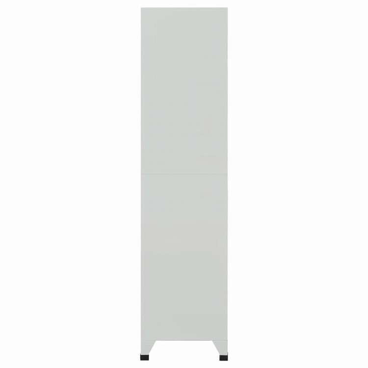 vidaXL ロッカーキャビネット 収納スペース6点 スチール 90x45x180cm グレー家具 キャビネット&収納 収納キャビネット・ロッカー(代引不可)