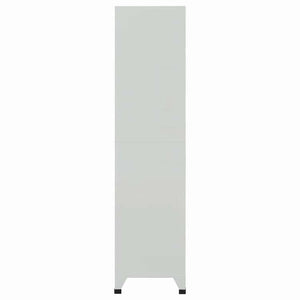vidaXL ロッカーキャビネット 収納スペース6点 スチール 90x45x180cm グレー家具 キャビネット&収納 収納キャビネット・ロッカー(代引不可)