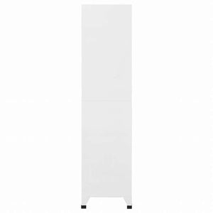 vidaXL ロッカーキャビネット 収納スペース9点 スチール 90x45x180cm グレー家具 キャビネット&収納 収納キャビネット・ロッカー(代引不可)