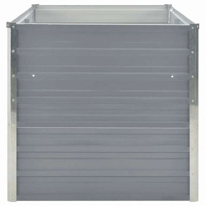 vidaXL レイズドガーデンプランター 160x80x77cm 亜鉛メッキ鋼製 グレーホーム&ガーデン 芝&ガーデン ガーデニング 鉢植え・プランター(代引不可)