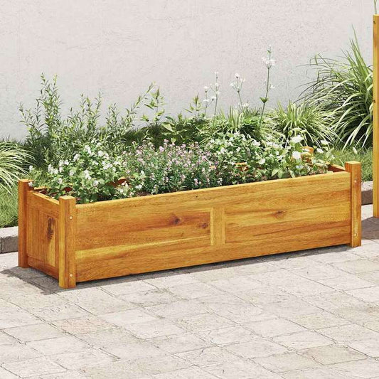 vidaXL ガーデンレイズドベッド アカシア材 100x30x25cmホーム&ガーデン 芝&ガーデン ガーデニング 鉢植え・プランター(代引不可)