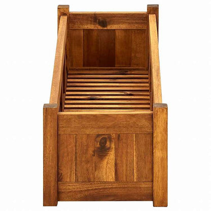 vidaXL ガーデンレイズドベッド アカシア材 100x30x25cmホーム&ガーデン 芝&ガーデン ガーデニング 鉢植え・プランター(代引不可)