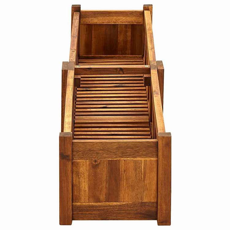 vidaXL ガーデンレイズドベッド アカシア材 150x30x25cmホーム&ガーデン 芝&ガーデン ガーデニング 鉢植え・プランター(代引不可)