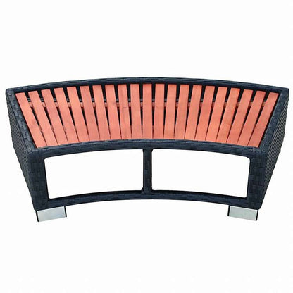 vidaXL スパ踏み台 PE製籐 92x45x25cm ブラックホーム&ガーデン プール&スパ プール&スパ用アクセサリー プール用梯子・ステップ・スロープ(代引不可)