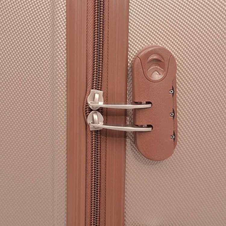 vidaXL ハードスーツケース4点セット シャンパンスーツケース&かばん スーツケース(代引不可)