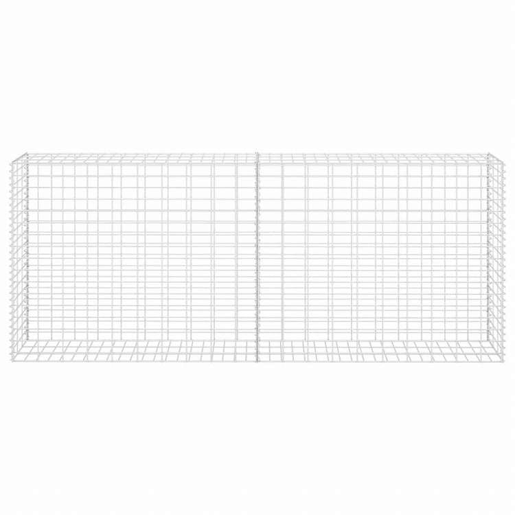 vidaXL ガビオンバスケット 亜鉛メッキ鋼製 85x30x200 cmハードウェア フェンス&バリア フェンスパネル(代引不可)
