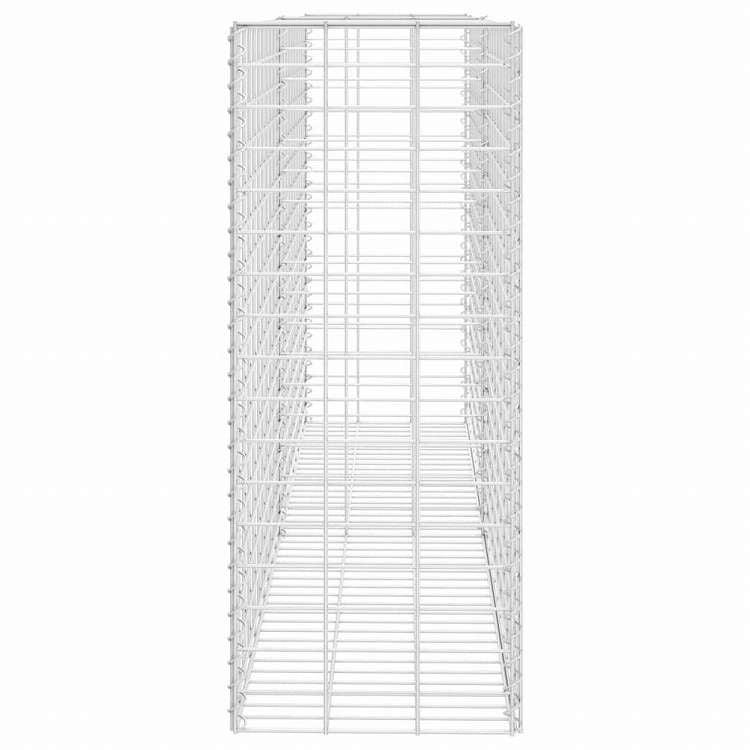 vidaXL ガビオンバスケット 亜鉛メッキ鋼製 85x30x200 cmハードウェア フェンス&バリア フェンスパネル(代引不可)