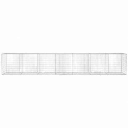 vidaXL 亜鉛メッキ鋼製カバー ガビオン 600x50x100cmハードウェア フェンス&バリア フェンスパネル(代引不可)