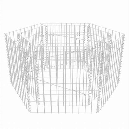 vidaXL ガビオン レイズドベッド 六角形 スチール製 100x90x50cmホーム&ガーデン 芝&ガーデン ガーデニング 鉢植え・プランター(代引不可)