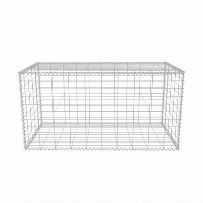 vidaXL ガビオンバスケット 亜鉛メッキ鋼製 100x50x50 cmハードウェア フェンス&バリア フェンスパネル(代引不可)