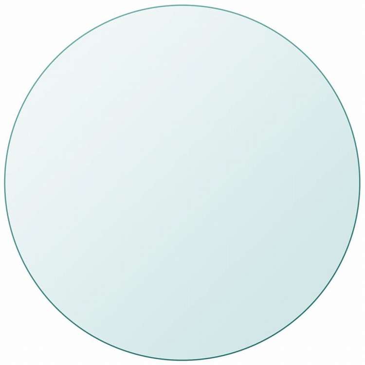vidaXL テーブルトップ 強化ガラス 円型 600mm家具 テーブル用品 テーブルトップ(代引不可)
