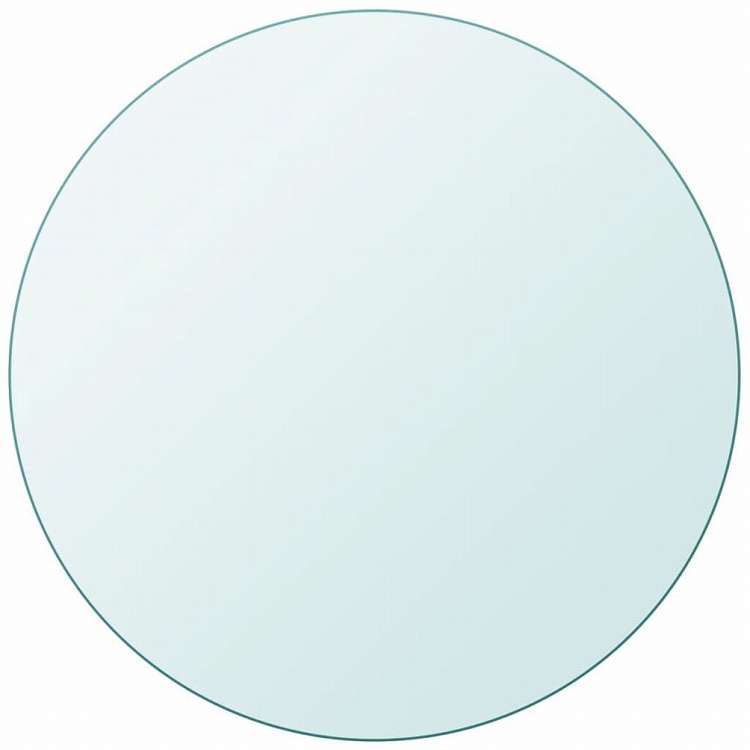 vidaXL テーブルトップ 強化ガラス 円型 800mm家具 テーブル用品 テーブルトップ(代引不可)