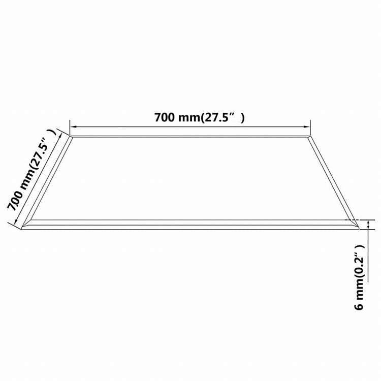 vidaXL テーブルトップ 強化ガラス スクエア 700x700mm家具 テーブル用品 テーブルトップ(代引不可)