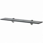 vidaXL フローティングシェルフ ガラス製 60x10cm 8mm家具 棚 壁面収納棚・壁面ラック(代引不可)