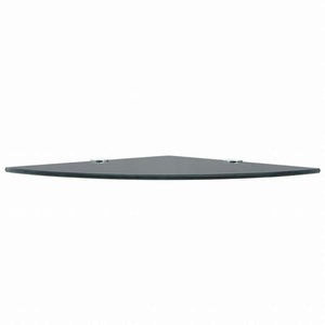 vidaXL コーナーシェルフ クローム棚受け付き ガラス製 ブラック 25x25cm家具 棚 壁面収納棚・壁面ラック(代引不可)