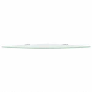 vidaXL コーナーシェルフ クローム棚受け付き ガラス製 ホワイト 25x25cm家具 棚 壁面収納棚・壁面ラック(代引不可)