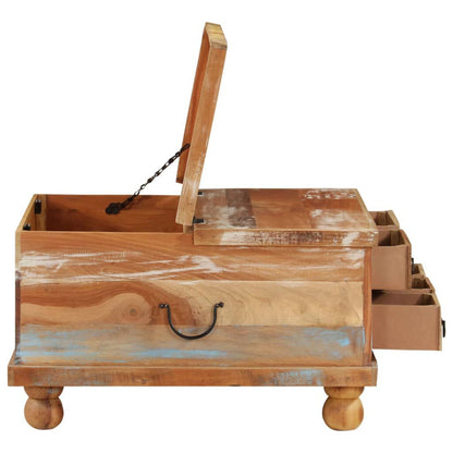 vidaXL コーヒーテーブル 再生木材 70x70x38cm家具 テーブル アクセントテーブル コーヒーテーブル(代引不可)