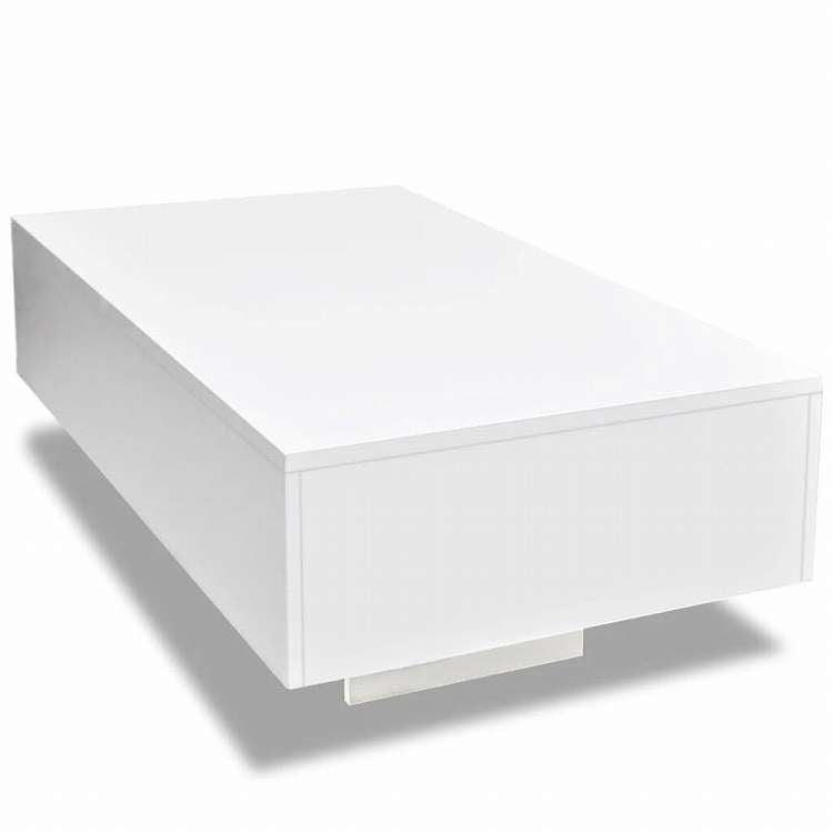 vidaXL コーヒーテーブル ハイグロスホワイト家具 テーブル アクセントテーブル コーヒーテーブル(代引不可)