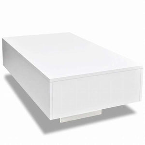 vidaXL コーヒーテーブル ハイグロスホワイト家具 テーブル アクセントテーブル コーヒーテーブル(代引不可)