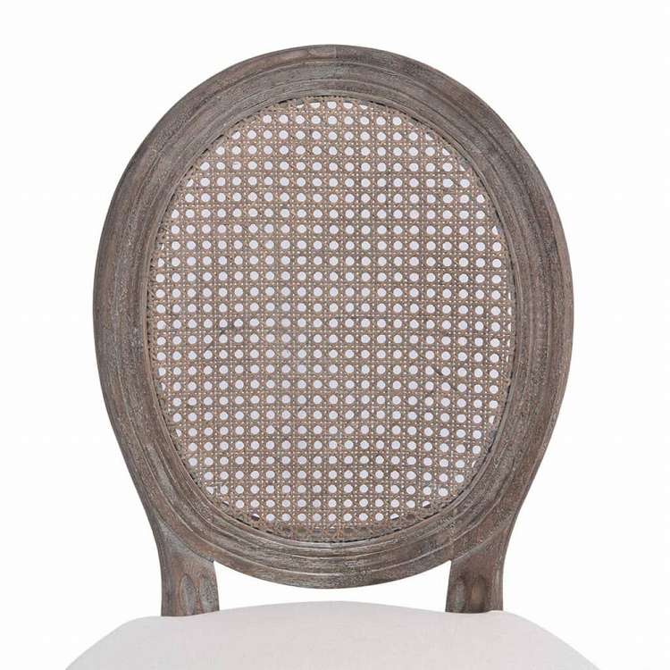 vidaXL ダイニングチェア 2点セット クリーム 布張り家具 チェア キッチン・ダイニングルームチェア(代引不可)