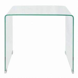 vidaXL コーヒーテーブル 49.5x50x45cm 強化ガラス製 クリア家具 テーブル アクセントテーブル コーヒーテーブル(代引不可)