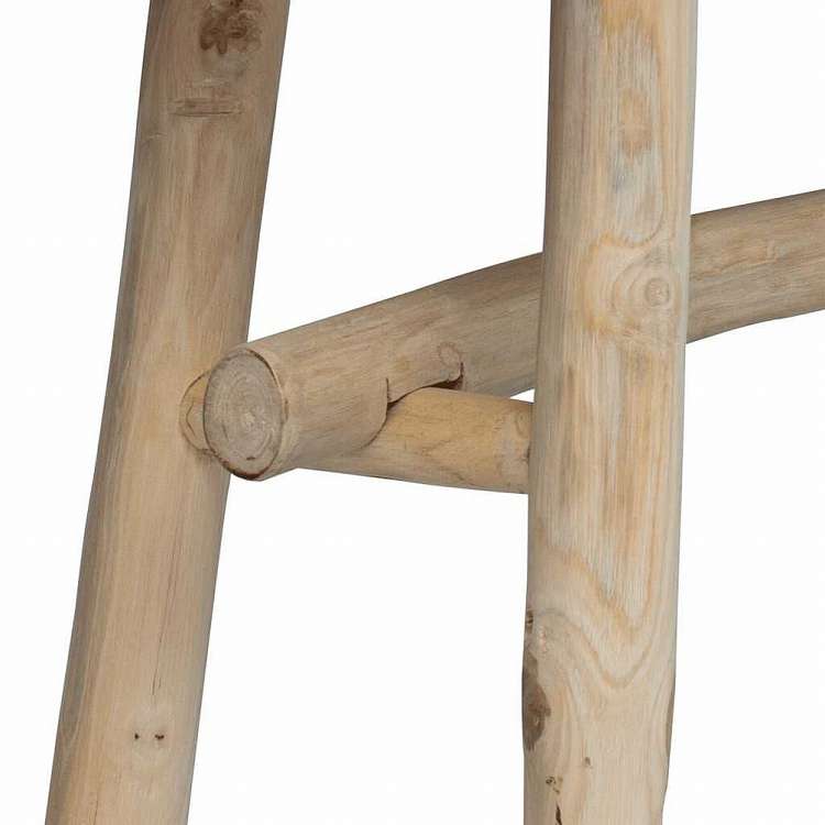 vidaXL ベンチ 本革&チーク材家具 ベンチ 倉庫・通路用ベンチ(代引不可)