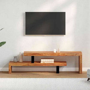 vidaXL TV台 アカシア無垢材家具 AVラック・テレビ台(代引不可)