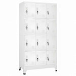 vidaXL ロッカーキャビネット 収納スペース12点付き 90x45x180cm家具 キャビネット&収納 収納キャビネット・ロッカー(代引不可)