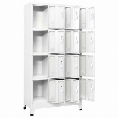 vidaXL ロッカーキャビネット 収納スペース12点付き 90x45x180cm家具 キャビネット&収納 収納キャビネット・ロッカー(代引不可)