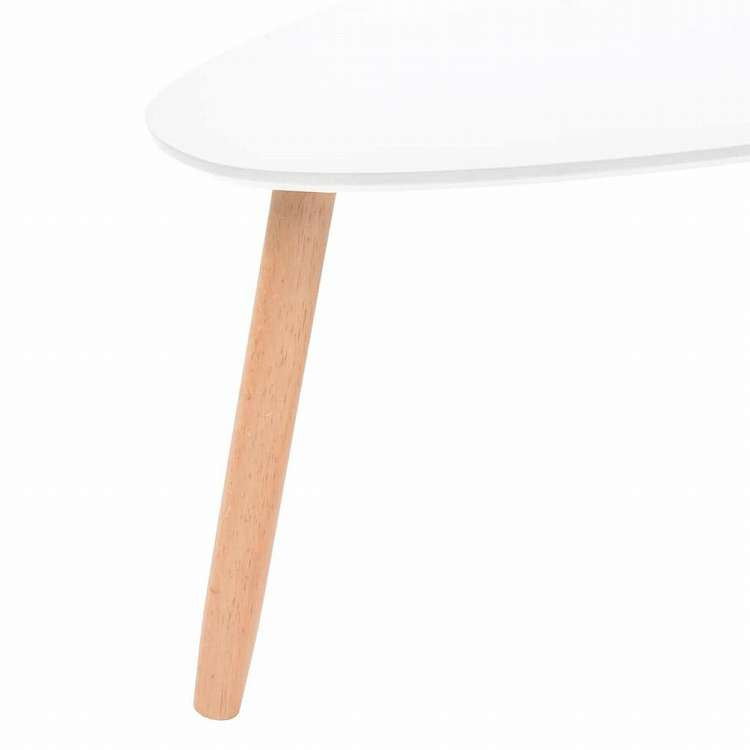 vidaXL コーヒーテーブル 2点セット パイン無垢材 ホワイト家具 テーブル アクセントテーブル コーヒーテーブル(代引不可)