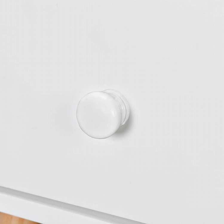 vidaXL ベッドサイドテーブル 2点 パイン無垢材 40x30x61cm ホワイト家具 テーブル ベッドサイドテーブル(代引不可)