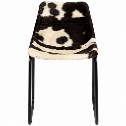 vidaXL ダイニングチェア 2点 本山羊革製家具 チェア キッチン・ダイニングルームチェア(代引不可)