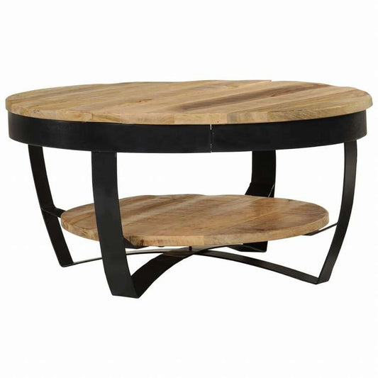 vidaXL コーヒーテーブル マンゴー無垢材 (粗目) 65x32cm家具 テーブル アクセントテーブル コーヒーテーブル(代引不可)