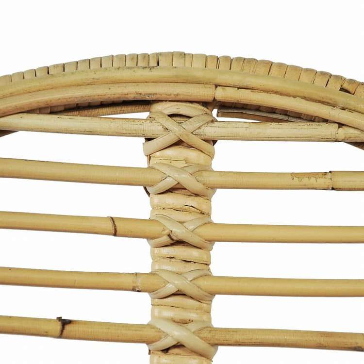 vidaXL ダイニングチェア 2点 天然籐家具 チェア キッチン・ダイニングルームチェア(代引不可)