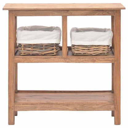 vidaXL コンソールテーブル マホガニー無垢材 69x28x70cm家具 テーブル アクセントテーブル エンドテーブル(代引不可)