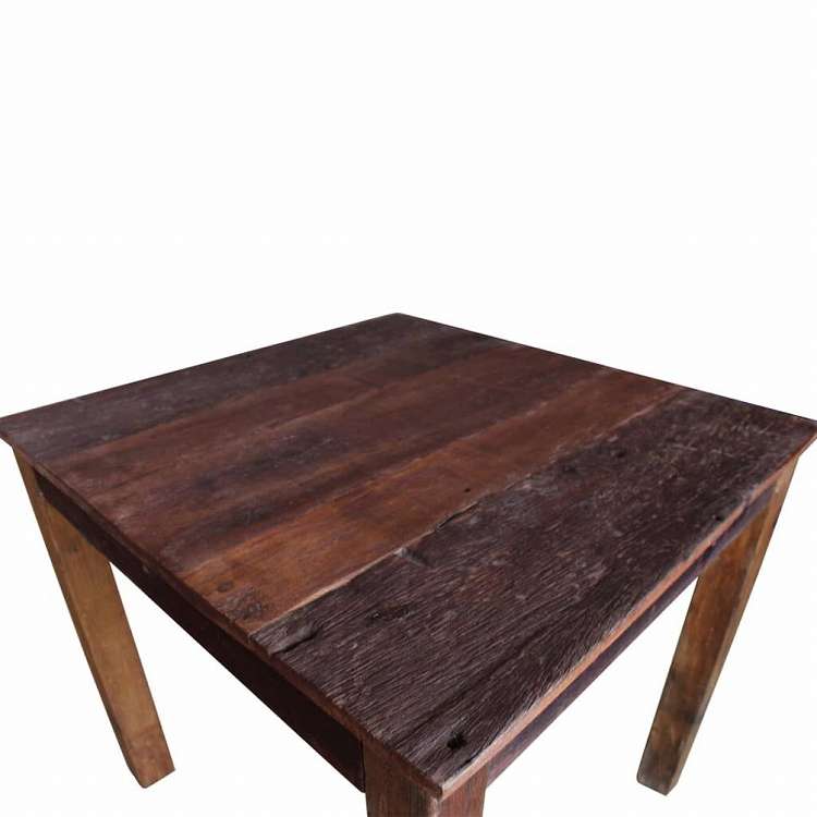 vidaXL ダイニングテーブル 混合再生木材 82x80x76cm家具 テーブル キッチン・ダイニングルームテーブル(代引不可)