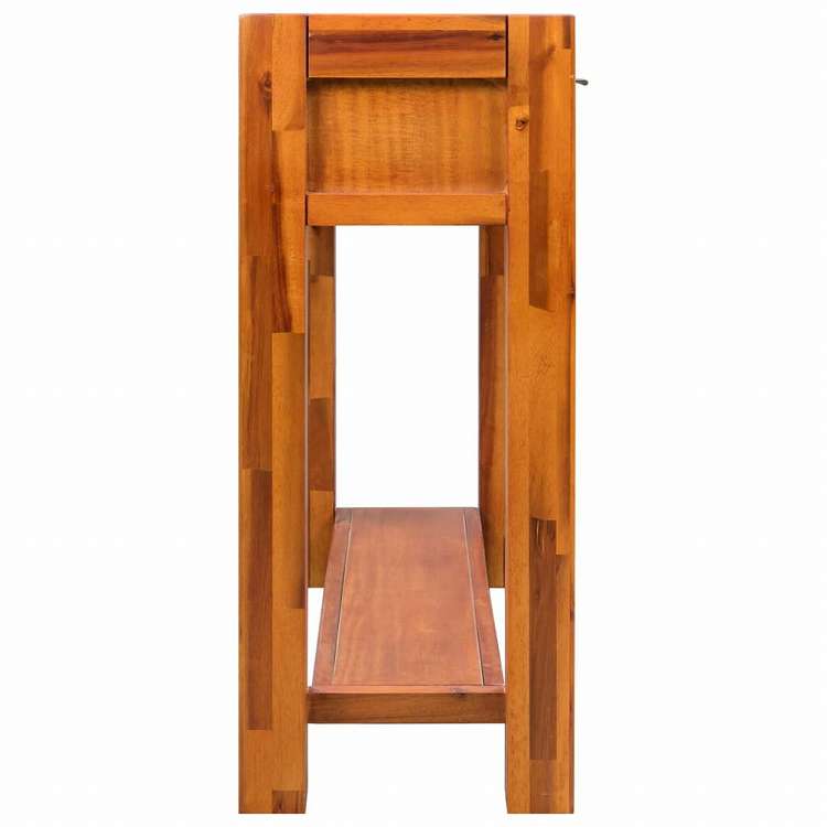 vidaXL コンソールテーブル アカシア無垢材 86x30x75 cm家具 テーブル アクセントテーブル エンドテーブル(代引不可)