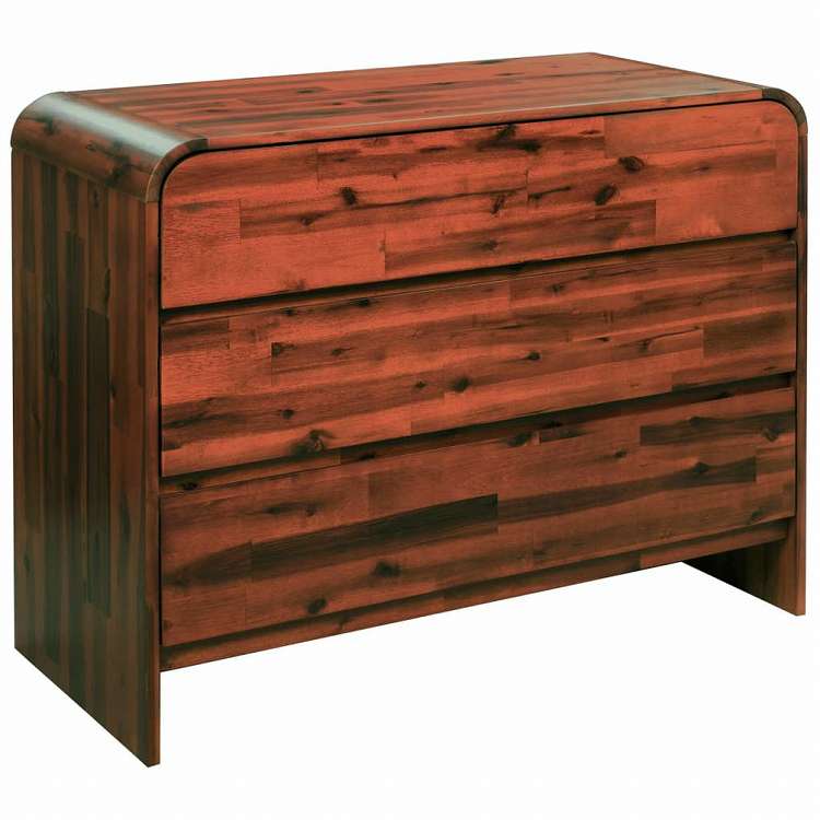 vidaXL 引き出し付き チェスト 90x37x75cm アカシア無垢材家具 キャビネット&収納 ドレッサー(代引不可)