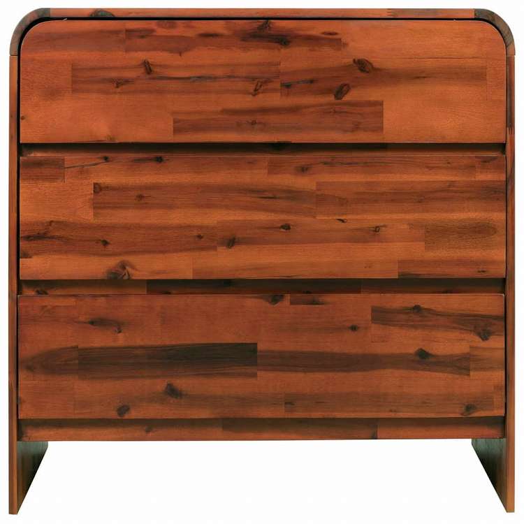 vidaXL 引き出し付き チェスト 90x37x75cm アカシア無垢材家具 キャビネット&収納 ドレッサー(代引不可)