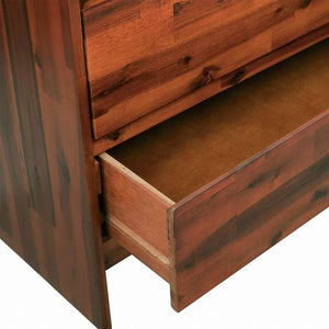 vidaXL 引き出し付き チェスト 90x37x75cm アカシア無垢材家具 キャビネット&収納 ドレッサー(代引不可)