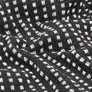 vidaXL スローケット コットン製 スクエア 125x150cm ブラックホーム&ガーデン リネン&ベッド ベッド ブランケット(代引不可)