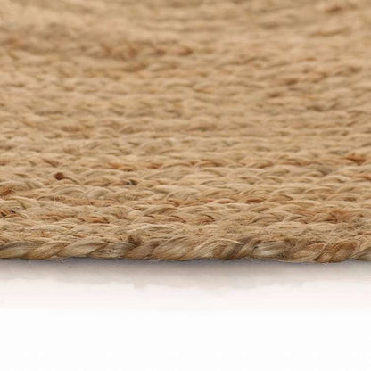 vidaXL 手作りラグ ジュート素材 網状 丸型 120cmホーム&ガーデン デコレーション ラグ(代引不可)