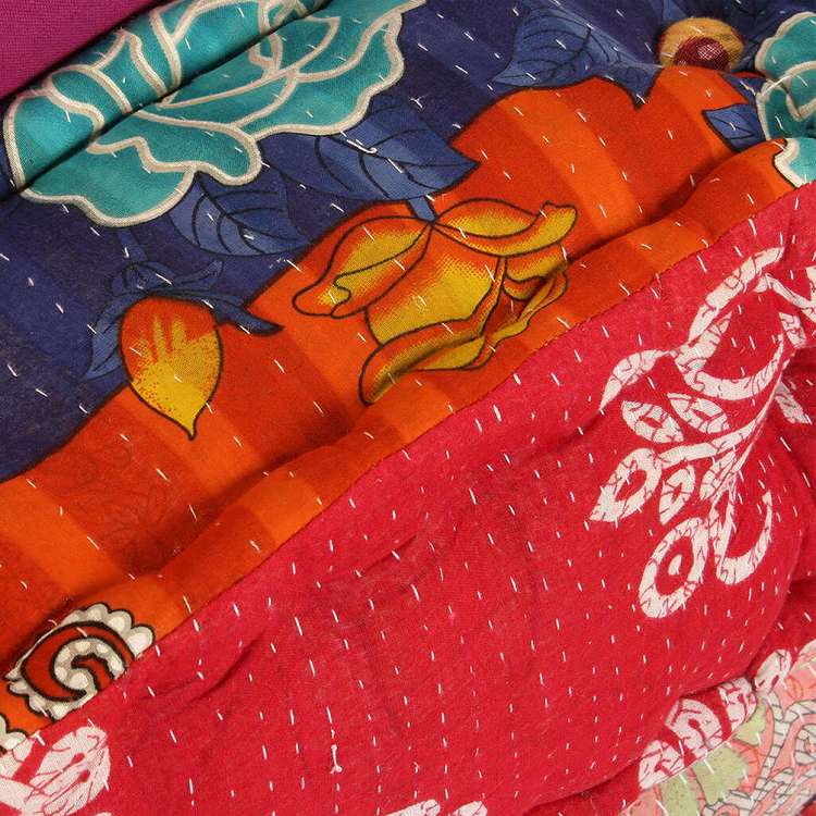 vidaXL 3人掛けソファ モジュール式 厚手クッション パッチワーク 布製ホーム&ガーデン デコレーション チェア・ソファクッション(代引不可)