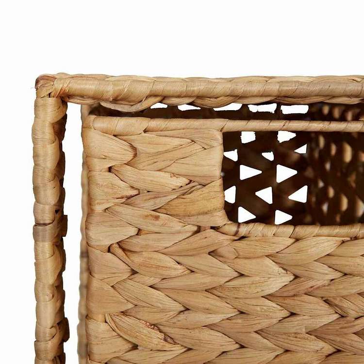 vidaXL 収納ユニット バスケット5点付き 25.5x37x100cm ホテイアオイ家具 キャビネット&収納 収納キャビネット・ロッカー(代引不可)